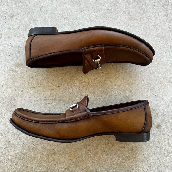 Allen Edmonds Verona II Italian Bit Brown Leather Dress Loafers Men’s Size 12D - Picture 9 of 10